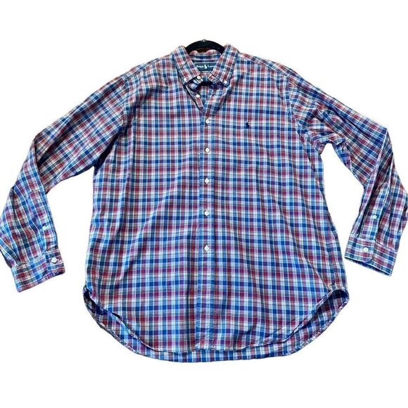 Ralph Lauren madras plaid xl button down - Picture 1 of 10